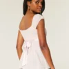 Easy satijnen babydolltop met strik Easy satijnen babydolltop met strik