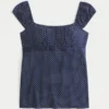 Easy satijnen babydolltop met strik Easy satijnen babydolltop met strik