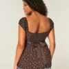 Easy satijnen babydolltop met strik Easy satijnen babydolltop met strik