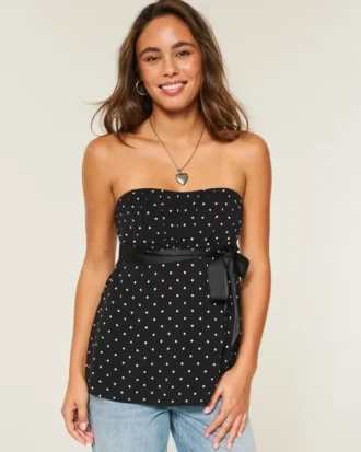 Easy Strapless Babydoll Top