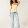 Easy Strapless Crochet Mix Babydoll Top Easy Strapless Crochet Mix Babydoll Top