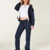 Faux fur gevoerde fleece vest zonder sluiting Faux fur gevoerde fleece vest zonder sluiting