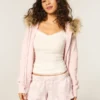 Flanellen short met ruches Flanellen short met ruches
