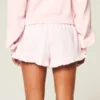 Flanellen short met ruches Flanellen short met ruches
