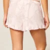 Flanellen short met ruches Flanellen short met ruches