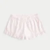 Flanellen short met ruches Flanellen short met ruches