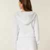 Fleece jurk met capuchon en lange mouwen Fleece jurk met capuchon en lange mouwen