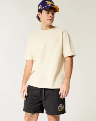 Fleece LSU Tigers Graphic Shorts tot halverwege het bovenbeen
