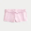 Fleece minishort met hartjesprint Fleece minishort met hartjesprint