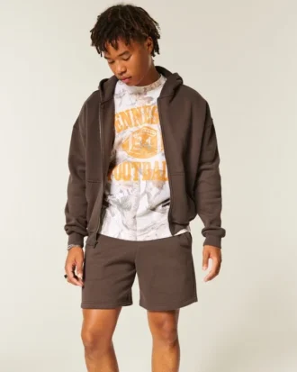 Fleece short tot boven de knie