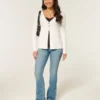 Flyaway babydoll-vest met lange mouwen Flyaway babydoll-vest met lange mouwen