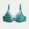 Geborduurde bikini-top met beugels en diepe halslijn Geborduurde bikini-top met beugels en diepe halslijn