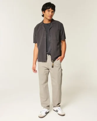 Geborduurde losse paintersjeans