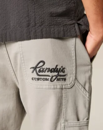 Geborduurde losse paintersjeans