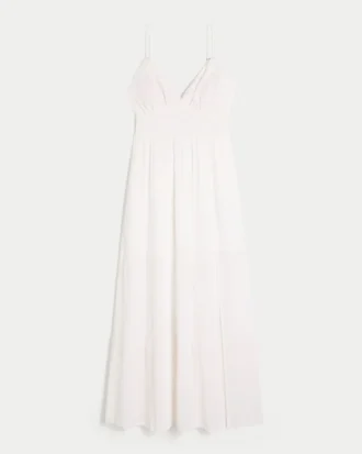 Geborduurde maxi-jurk