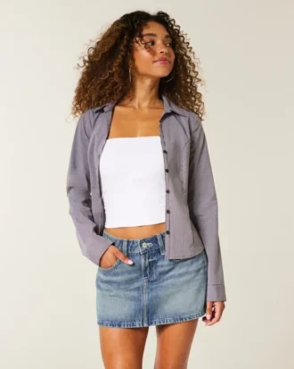 Geborduurde sterrenzakjes Denim minirok
