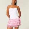 Gelaagde chiffon minirok Gelaagde chiffon minirok
