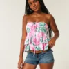Gelaagde halter babydoll top Gelaagde halter babydoll top