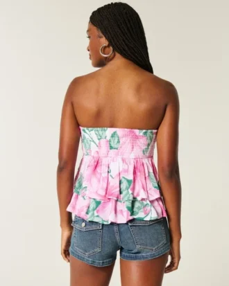 Gelaagde halter babydoll top