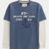 Gelaagde T-shirt met lange mouwen en surf-logo