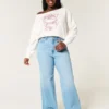 Gemakkelijk off-shoulder Indiana University grafisch sweatshirt Gemakkelijk off-shoulder Indiana University grafisch sweatshirt