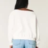 Gemakkelijk off-shoulder Indiana University grafisch sweatshirt Gemakkelijk off-shoulder Indiana University grafisch sweatshirt