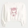 Gemakkelijk off-shoulder Indiana University grafisch sweatshirt Gemakkelijk off-shoulder Indiana University grafisch sweatshirt