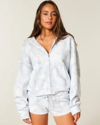 Gemakkelijkste camouflagehoodie met ritssluiting