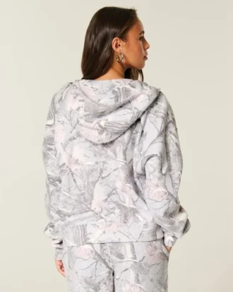 Gemakkelijkste camouflagehoodie met ritssluiting