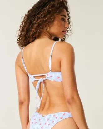 Geribbelde bikini-top
