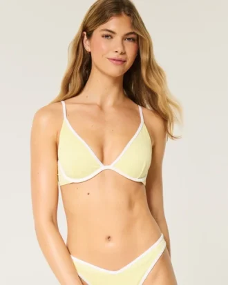 Geribbelde bikini-top met beugels