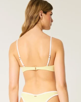 Geribbelde bikini-top met beugels