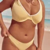 Geribbelde bikinibroek