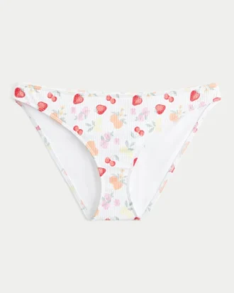 Geribbelde bikinibroek