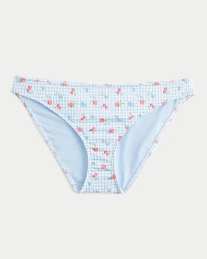 Geribbelde bikinibroek