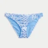 Geribbelde bikinibroek met lage taille