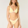 Geribbelde Cheekiest-bikinibroek met hoge pijpen en V-taille