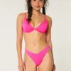 Geribbelde Cheekiest-bikinibroek met hoge pijpen en V-taille
