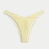Geribbelde Cheekiest-bikinibroek met hoge pijpen en V-taille