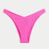 Geribbelde Cheekiest-bikinibroek met hoge pijpen en V-taille