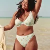 Geribbelde Cheekiest-bikinibroekje met hoge pijpen