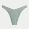 Geribbelde Cheekiest-bikinibroekje met hoge pijpen