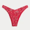 Geribbelde Cheekiest-bikinibroekje met hoge pijpen
