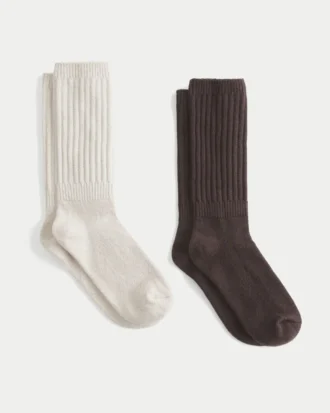 Geribde sokken, 2-pack