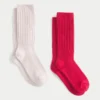 Geribde sokken, 2-pack
