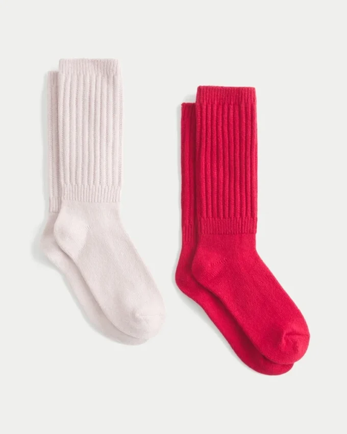 Geribde sokken, 2-pack