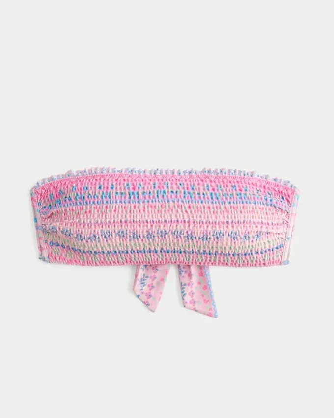 Gesmokte bandeau bikinitop Gesmokte bandeau bikinitop