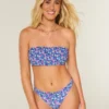 Gesmokte bandeau bikinitop