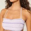 Gesmokte bandeau bikinitop Gesmokte bandeau bikinitop