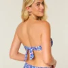 Gesmokte bandeau bikinitop